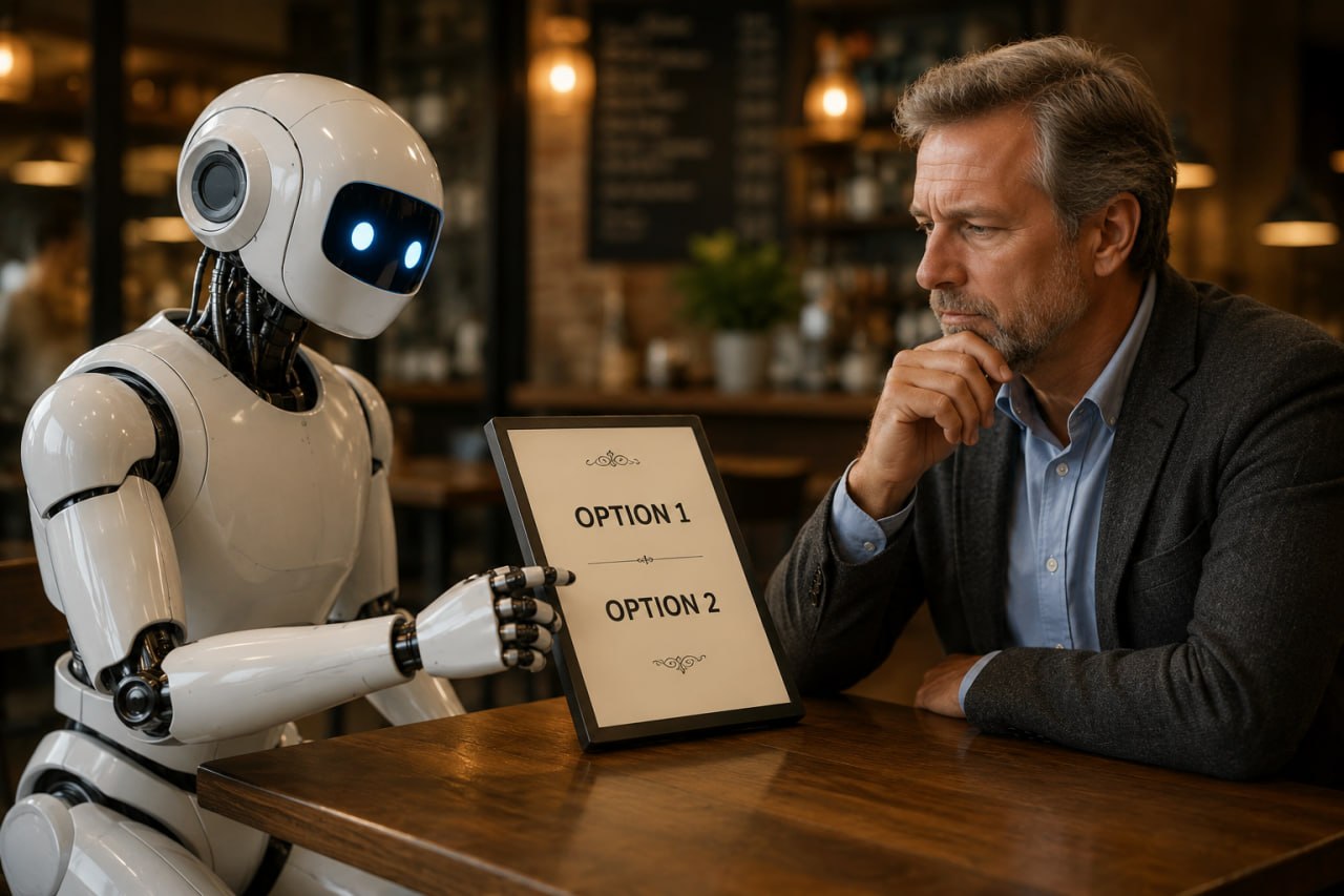 AI and human decision-making in search visibility