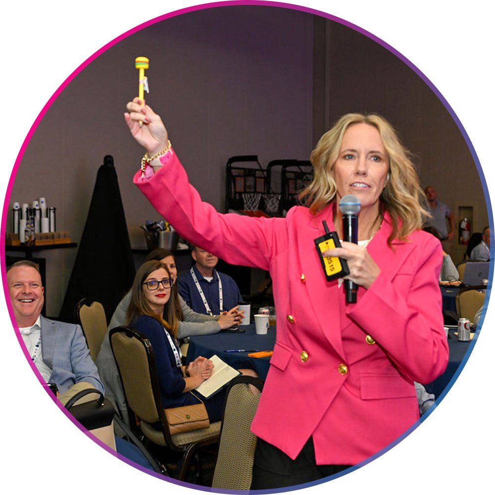 Small business conference networking event audience