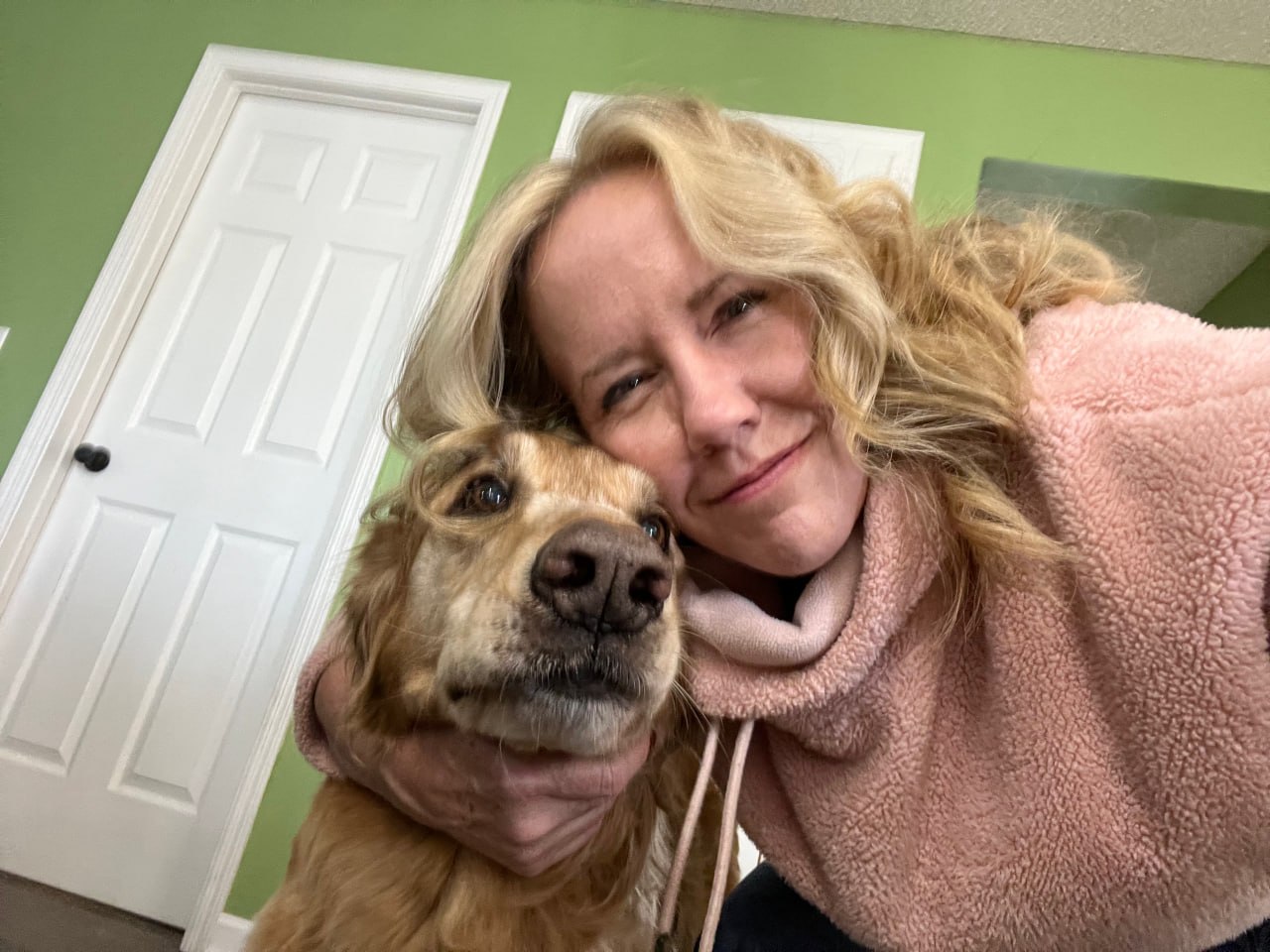 Shawna with her dog
